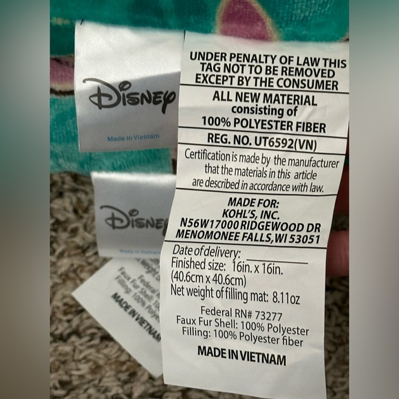 🌺Disney Stitch 2 Pack Throw Pillows, NWT - Picture 4 of 5
